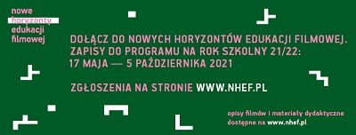 Baner programu Nowe Horyzonty Edukacji Filmowej